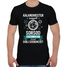 PRINTFASHION Dobj szerencsét! - Férfi póló - Fekete férfi póló