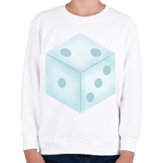 PRINTFASHION Dobó kocka - Gyerek pulóver - Fehér