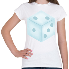 PRINTFASHION Dobó kocka - Női póló - Fehér női póló