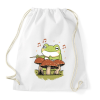 PRINTFASHION Dobos béka - Sportzsák, Tornazsák - Fehér