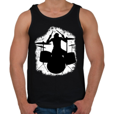 PRINTFASHION Dobos - Férfi atléta - Fekete atléta, trikó