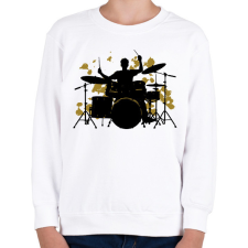 PRINTFASHION Dobos - Gyerek pulóver - Fehér gyerek pulóver, kardigán