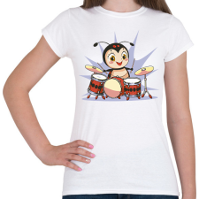 PRINTFASHION Dobos katica - Női póló - Fehér női póló