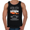 PRINTFASHION DODGE CHALLENGER DEMON - Férfi atléta - Fekete