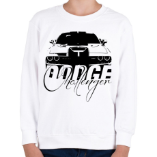PRINTFASHION Dodge Challenger - Gyerek pulóver - Fehér