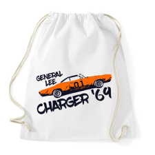 PRINTFASHION Dodge Charger '69 - General Lee - Sportzsák, Tornazsák - Fehér tornazsák