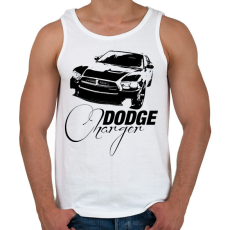 PRINTFASHION Dodge Charger  - Férfi atléta - Fehér