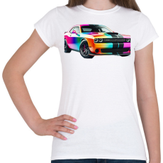 PRINTFASHION Dodge  - Női póló - Fehér