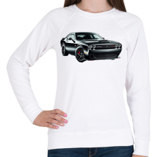 PRINTFASHION Dodge  - Női pulóver - Fehér