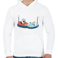 PRINTFASHION Dodzsemező tojások - Férfi kapucnis pulóver - Fehér férfi pulóver, kardigán