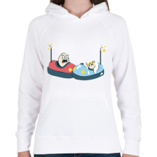 PRINTFASHION Dodzsemező tojások - Női kapucnis pulóver - Fehér női pulóver, kardigán