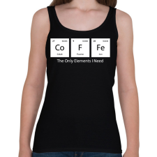 PRINTFASHION DoFFe - The Only Elements I Need - Női atléta - Fekete női trikó