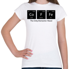 PRINTFASHION DoFFe - The Only Elements I Need - Női póló - Fehér női póló