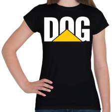 PRINTFASHION DOG Caterpillar - Női póló - Fekete női póló