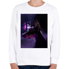 PRINTFASHION DOG DOBBI - Gyerek pulóver - Fehér gyerek pulóver, kardigán