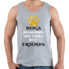 PRINTFASHION Dog friend - Férfi atléta - Sport szürke