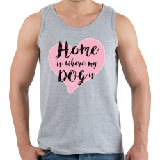 PRINTFASHION DOG LOVE - Férfi atléta - Sport szürke