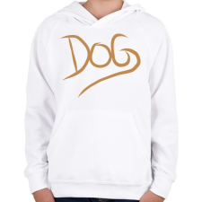 PRINTFASHION Dog Lover - Gyerek kapucnis pulóver - Fehér gyerek pulóver, kardigán