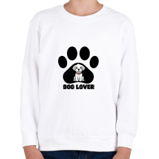 PRINTFASHION Dog Lover - Gyerek pulóver - Fehér