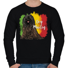 PRINTFASHION Dog Marley - Férfi pulóver - Fekete