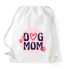 PRINTFASHION Dog mum - Sportzsák, Tornazsák - Fehér tornazsák