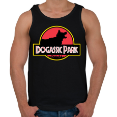 PRINTFASHION Dogassic Park - Férfi atléta - Fekete