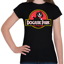 PRINTFASHION Dogassic Park - Női póló - Fekete női póló