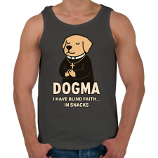 PRINTFASHION Dogma - Férfi atléta - Sötétszürke női trikó