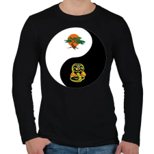 PRINTFASHION Dojo yin-yang - Férfi hosszú ujjú póló - Fekete férfi póló