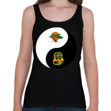 PRINTFASHION Dojo yin-yang - Női atléta - Fekete női trikó