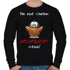 PRINTFASHION dolgozat - Férfi pulóver - Fekete