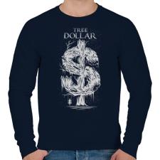 PRINTFASHION Dollár fa - szürke - Férfi pulóver - Sötétkék férfi pulóver, kardigán