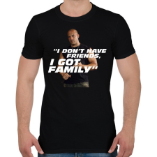 PRINTFASHION Dom Toretto - Férfi póló - Fekete férfi póló