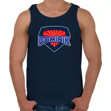 PRINTFASHION DOMINIK - Férfi atléta - Sötétkék atléta, trikó