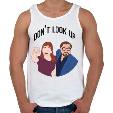 PRINTFASHION Don't look up - Férfi atléta - Fehér