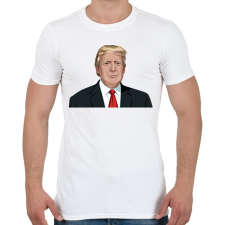 PRINTFASHION Donald Trump - Férfi póló - Fehér férfi póló