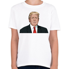 PRINTFASHION Donald Trump - Gyerek póló - Fehér gyerek póló