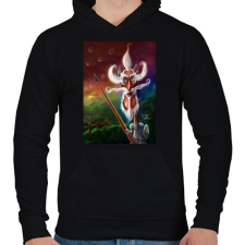 PRINTFASHION DonQuijote - Férfi kapucnis pulóver - Fekete férfi pulóver, kardigán
