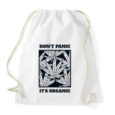 PRINTFASHION Dont Panic- Organic! - Sportzsák, Tornazsák - Fehér tornazsák