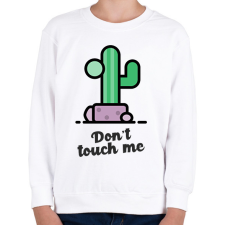 PRINTFASHION DONT TOUCH ME - Gyerek pulóver - Fehér gyerek pulóver, kardigán
