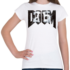 PRINTFASHION DOOM - Női póló - Fehér női póló