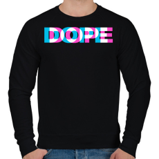 PRINTFASHION Dope - Férfi pulóver - Fekete