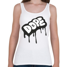 PRINTFASHION Dope logo - Női atléta - Fehér női trikó