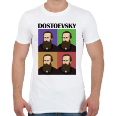 PRINTFASHION Dostoevsky  - Férfi póló - Fehér