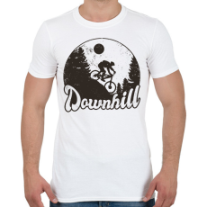 PRINTFASHION Downhill bringás - Férfi póló - Fehér