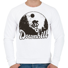 PRINTFASHION Downhill bringás - Férfi pulóver - Fehér