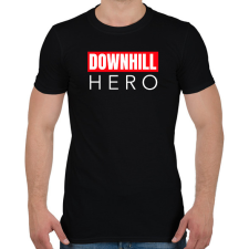 PRINTFASHION DOWNHILL HERO - Férfi póló - Fekete férfi póló