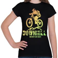 PRINTFASHION downhill - Női póló - Fekete női póló