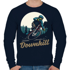 PRINTFASHION Downhill sötét alaphoz - Férfi pulóver - Sötétkék