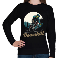 PRINTFASHION Downhill sötét alaphoz - Női pulóver - Fekete női pulóver, kardigán